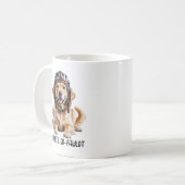 Golden Retriever Dog Aviator Gewitter Gewohnter Br Kaffeetasse (Vorderseite Links)