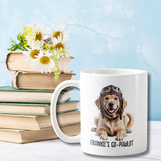 Golden Retriever Dog Aviator Gewitter Gewohnter Br Kaffeetasse