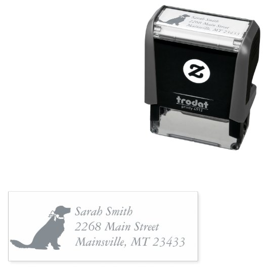 Golden Retriever Dog Baby Dusche Permastempel (Beispiel)