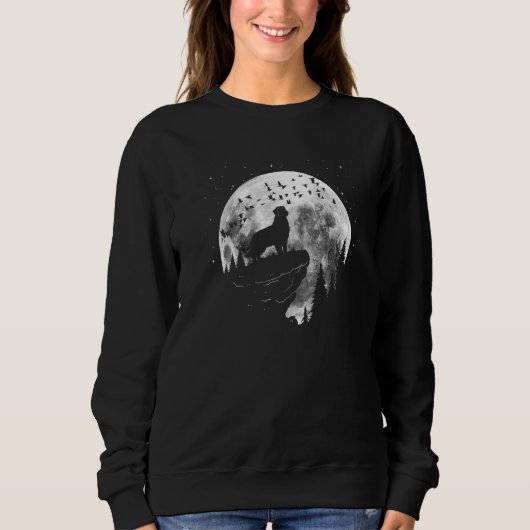 Golden Retriever Dog Breed Night Stroll for Dog Ow Sweatshirt (Vorderseite)
