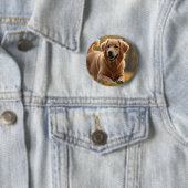 Golden Retriever Dog Button (Beispiel)