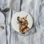 Golden Retriever Dog Button (Beispiel)