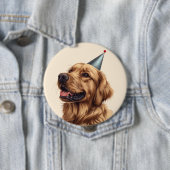 Golden Retriever Dog Button (Beispiel)