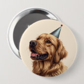 Golden Retriever Dog Button (Vorne & Hinten)
