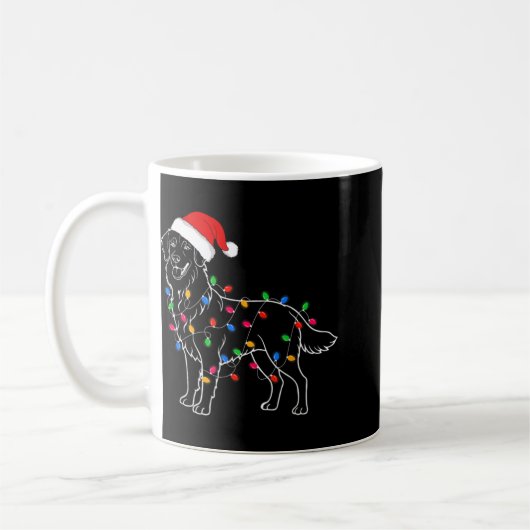 Golden Retriever Dog Christmas Lights Santa Xmas D Kaffeetasse (Links)