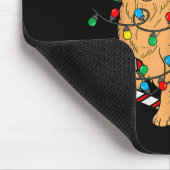 Golden Retriever Dog Christmas Lights Xmas Pet Dog Mousepad (Ecke)