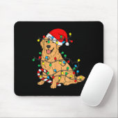 Golden Retriever Dog Christmas Lights Xmas Pet Dog Mousepad (Mit Mouse)