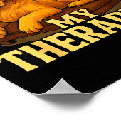 Golden Retriever Dog Clothes For Humans My Therast Poster (Ecke)