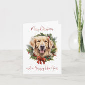 Golden Retriever Dog Custom Weihnachten (Vorderseite)