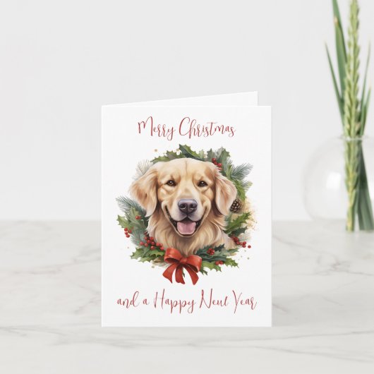 Golden Retriever Dog Custom Weihnachten (Vorderseite)