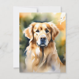 Golden Retriever Dog Day B Feiertagskarte
