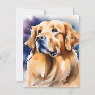 Golden Retriever Dog Day D Feiertagskarte