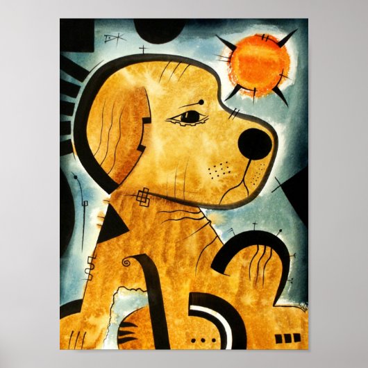 Golden Retriever dog dk_2005aug8i Poster (Vorne)