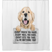 Golden Retriever Dog Duschvorhang (Vorderseite)