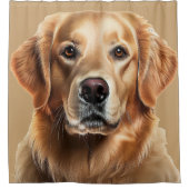 Golden Retriever Dog Duschvorhang (Vorderseite)