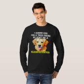 Golden Retriever Dog Eigentümer Fragte ich für ein T-Shirt (Vorne ganz)