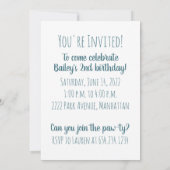 Golden Retriever Dog Einladung (Rückseite)