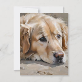 Golden Retriever Dog F Feiertagskarte