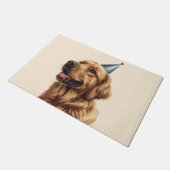 Golden Retriever Dog Fußmatte (Schrägansicht)