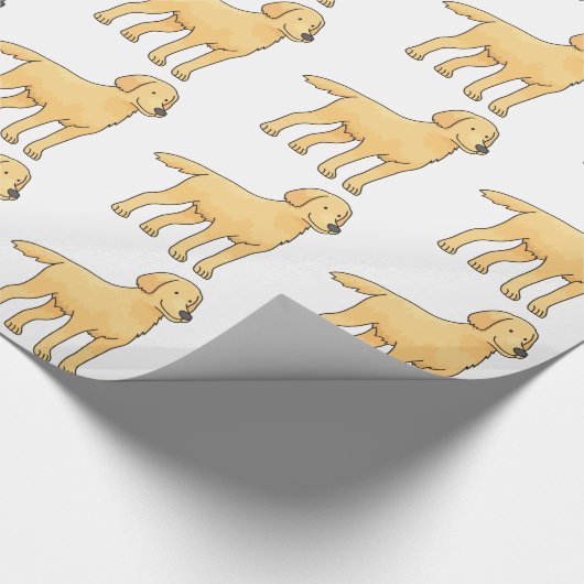 Golden Retriever Dog Geschenkpapier (Ecke)