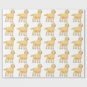 Golden Retriever Dog Geschenkpapier (Flach)