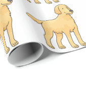 Golden Retriever Dog Geschenkpapier (Rolleneckpunkt)