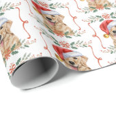 Golden Retriever Dog Geschenkpapier (Rolleneckpunkt)