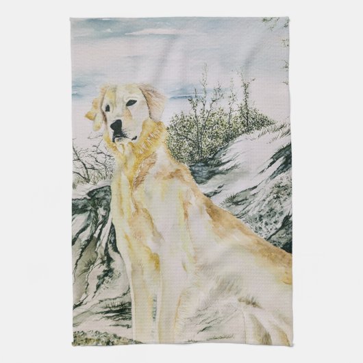 Golden Retriever Dog Geschirrtuch (Vertikal)