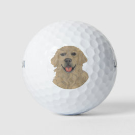 Golden Retriever Dog Golfball