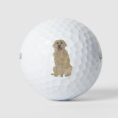 Golden Retriever Dog Golfball (Vorderseite)