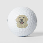 Golden Retriever Dog Golfball (Vorderseite)
