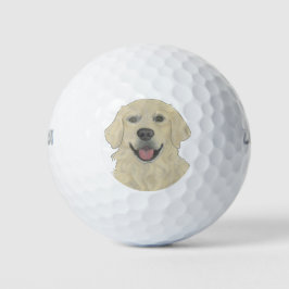 Golden Retriever Dog Golfball