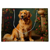 Golden Retriever Dog Große Geschenktüte (Vorderseite)