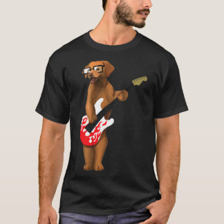 Golden Retriever Dog Guitar Music Idee T-Shirt