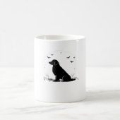 Golden Retriever Dog - Halloween Moon Silhouette O Kaffeetasse (Mittel)