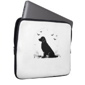 Golden Retriever Dog - Halloween Moon Silhouette O Laptopschutzhülle (Vorne Rechts)