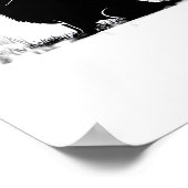 Golden Retriever Dog - Halloween Moon Silhouette O Poster (Ecke)