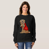 golden retriever dog I love mum tattoo Sweatshirt (Vorne ganz)