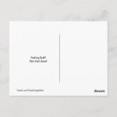 Golden Retriever Dog in Pajamas wird gut Postkarte (Rückseite)