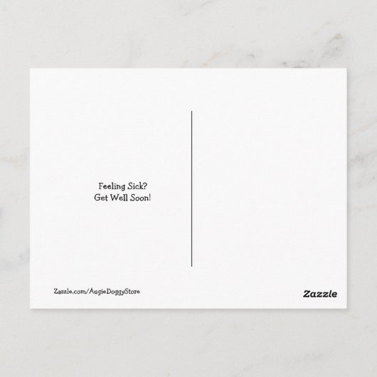 Golden Retriever Dog in Pajamas wird gut Postkarte (Rückseite)