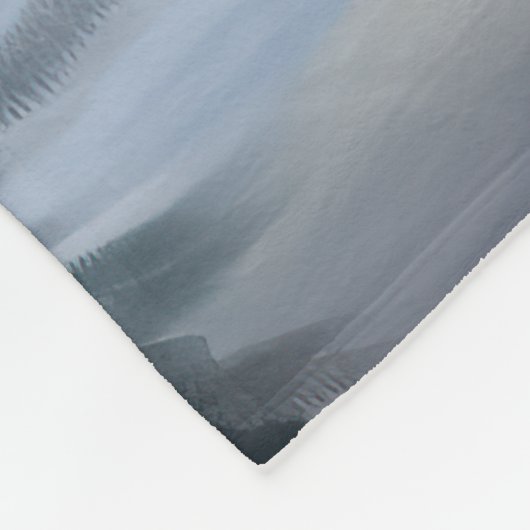 Golden Retriever Dog in Schnee Weihnachten Fleecedecke (Ecke)