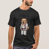 Golden Retriever Dog Judo Karate Master in White J T-Shirt (Vorderseite)