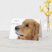 Golden Retriever Dog Karte (Gelbe Blume)