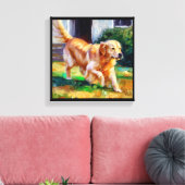 Golden Retriever Dog Leinwanddruck (Insitu (Wohnzimmer))
