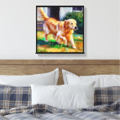 Golden Retriever Dog Leinwanddruck (Insitu (Schlafzimmer))