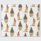 Golden Retriever Dog Lover Geschenk Geschenkpapier (Flach)