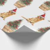 Golden Retriever Dog Lover Geschenk Geschenkpapier (Ecke)