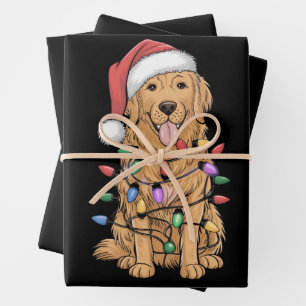 Golden Retriever Dog Lover Mama Vater Geschenkpapier Set