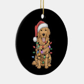 Golden Retriever Dog Lover Mama Vater Keramik Ornament (Rechts)