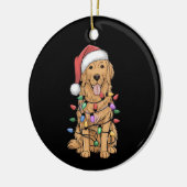 Golden Retriever Dog Lover Mama Vater Keramik Ornament (Links)